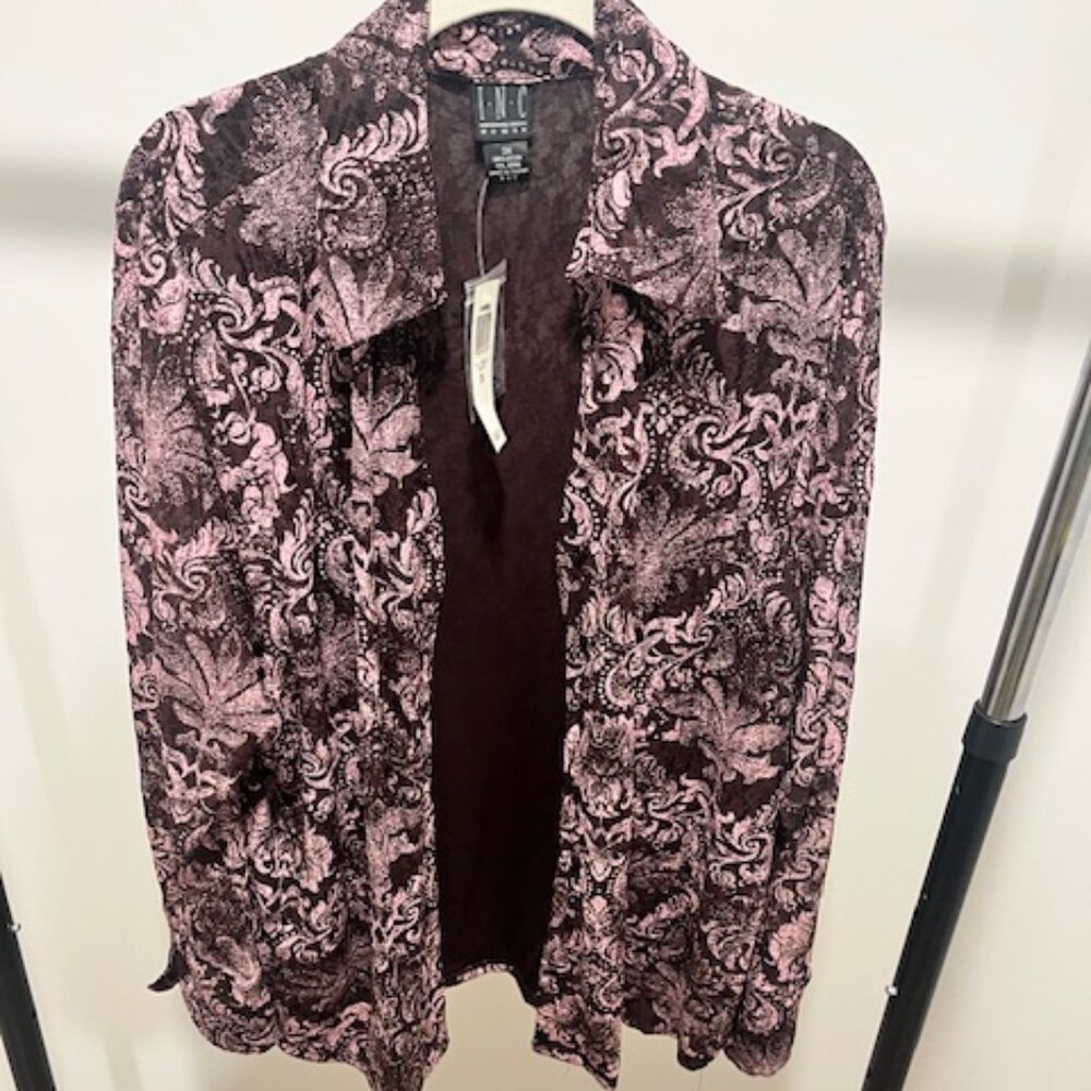 Blush Terrain Camo Leaf Button-Up